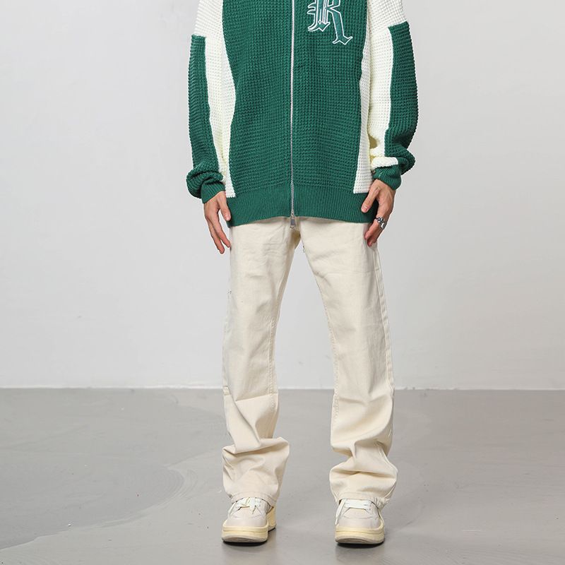 Nordmann Jeans Men Guangzhou Xintang Town Casual Autumn Winter American High Street Trend Hip-Hop Draped Long Pants_mkmklike.com