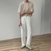 Nordmann White Jeans Men Spring Autumn Korean Chic Retro Versatile Casual Pants Straight Loose Solid Color Wide Leg Trousers_mkmklike.com