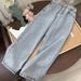 Women's Clothing Straight High Waist Jeans For Female Students Loose Retro Wide Leg Style Mopping Pants_mkmklike.com
