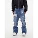 Men's Clothing High Street Ripped Washed Design Flared Jeans American Street Style Tall Straight Cleanfit Trousers_mkmklike.com