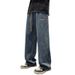 Men's Jeans Spring Autumn New Style Youth Trendy Straight Loose Long Pants Japanese Retro Wide Leg Casual Trousers_mkmklike.com