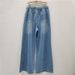 Vintage Checkerboard Rhinestone Flare Jeans | High-Waisted Wide-Leg Palazzo Pants | Retro Disco Denim (M-4XL)_mkmklike.com