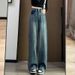 White Straight-leg Jeans Women, Spring/summer 2025 New Vintage High-waisted Loose Slim-fit Narrow Wide-leg Pants For_mkmklike.com
