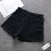 Women's Clothing Summer Denim Shorts For Women New Style Raw Edge Wide Leg Outer Wear Slim High Waist Thin A Line Hot Pants_mkmklike.com