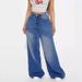 Women's Clothing Wide Leg Pants Washed Relaxed Fit High Waist Wide Leg Distressed Denim Jeans For Women - Vintage Washed Cat Whisker Streetwear Pants_mkmklike.com
