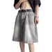 Men's Summer Thin Denim Shorts Straight Leg Casual Mid-Length Loose Fit Trendy Five-Point Washed Youth Outerwear_mkmklike.com