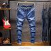 Men's Clothing Men's Stretch Comfort Fit Jeans - Classic Relaxed Straight Leg Casual Trousers In Multiple Colors_mkmklike.com