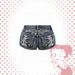 Betty Women's Cartoon Embroidered Rhinestone Denim Shorts Light Blue Sexy Jeans Factory Direct Wholesale Bottoms_mkmklike.com