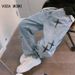 Wide Leg Cargo Pants 2022 Streetwear Baggy Men Jeans Spring Autumn Men Korean Fashion Loose Straight Male Brand Clothing_mkmklike.com