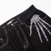 Men's Dark Skeleton Print Jeans – Trendy Loose Fit Wide Leg Straight Denim Pants With Edgy Streetwear Design_mkmklike.com