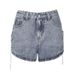 Trendy Girl Closet Trendy Girl Closet Plus Size Chain Denim Shorts Women 2025 New Style For Chubby Girls MM Split High Waist Pants_mkmklike.com