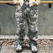 Men's Clothing American Heavy Duty Washed Distressed Camouflage Men's Versatile Loose DirtyFit Style Straight Casual Pants_mkmklike.com