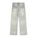 Yellow Mud-Dyed Jeans For Men High Street Punk Heavy Washed Vintage Casual Straight-Leg Loose Versatile Pants_mkmklike.com
