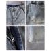 Washed Light Colored Denim Shorts Men's Summer Thin Korean Style Trendy Slim Fit Versatile Five Point Shorts_mkmklike.com