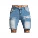 Men's Clothing Elastic Hole Jeans Denim Shorts_mkmklike.com