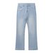 Men's Clothing Same Style Ice Blue 517 Jeans Vintage High Street Flared Pants Cleanfit Distressed Vibe_mkmklike.com