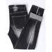 Men's Straight Leg Slim Fit Elastic Pants With Irregular Splicing, Fashionable Multi Craft Jeans, Trendy And Nostalgic Men's Pants (excluding Belt)_mkmklike.com