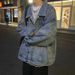 Loom Trendy Loose Super Popular CEC Cool Denim For Men Korean Version Ins Workwear Jacket European And American Street Style_mkmklike.com