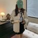 Beige Work Jacket Women, Spring/autumn 2026 New Vintage Hong Kong Style, High-end Feel, Oversized Top For Petite_mkmklike.com