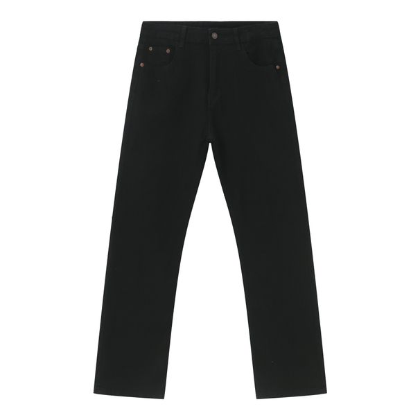EF JEANS | 2024 New American Vibe Basic Versatile Black Slim-fitting Jeans Casual Pants_mkmklike.com