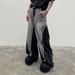 Unisex Distressed Denim Pants – High Street Washed Wide-Leg Jeans With Deconstructed Paneling (S-Xxxl)_mkmklike.com