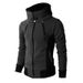 New hooded zippered hoodie casual autumn/winter sports outdoor men's fake two-piece jacket_mkmklike.com