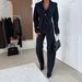 Women's European American Style Collared Belted Denim Jacket Loose Long Sleeved Top Fashion Autumn New 89236_mkmklike.com