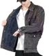 Pulse Pulse Workwear Fleece-Lined Thickened Plus Size Denim Jacket For Men, New Autumn And Winter Men's Casual Jacket, Warm Cotton_mkmklike.com