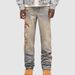 New Popular Men's Denim Straight Pants, European And American Street Fashion Ins Popular Elastic Sticker Denim Straight Pants_mkmklike.com