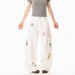 Retro Floral Embroidered Cargo Pants Loose Fit Slimming Wide Leg Denim Trousers For Men And Women Autumn Style Casual Cotton Jeans_mkmklike.com