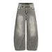 Heavyweight Vintage Saber-Cut Jeans – American Retro Wide-Leg Trousers With Anti-Fit Silhouette For Effortless Streetwear_mkmklike.com