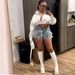 Women's Clothing Women's High-Waisted Denim Shorts Style Hand Brushed Street Fashion For Formal & Casual For Women_mkmklike.com