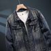 Loom Spring Autumn 2024 New European American Street Style Denim Jacket For Men, Turn-Down Collar Casual Jacket, Men's_mkmklike.com