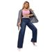 ELLE Cross-Border 2025 New High-End Jeans Winter Straight Slim Casual Loose Pants_mkmklike.com