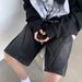 Men's Clothing Denim Shorts Men Summer Retro Trend Washed Straight Pants High Street Vibe Cool Casual Shorts_mkmklike.com