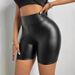 Women's Clothing PU Leather Pants Women Sexy Hot Pants Nightclub Pants European Leather Shorts_mkmklike.com