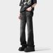 American Retro Blue Jeans Men's Spring Trendy Brand Loose Cleanfit Tall Micro-pull Pants Casual Long Pants_mkmklike.com
