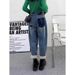 Dad Jeans For Women Winter New Large Plus Size High Waist Fleece Lined Thickened Slimming Petite Carrot Harem Pants_mkmklike.com