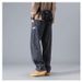 Foreign Trade Washed Retro Spring And Autumn Jeans Men's High Street Straight Pants Trendy Brand Large Size Loose Wide-leg Trousers_mkmklike.com