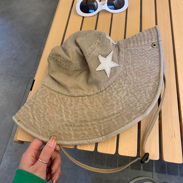 Hot Sale Wide Brim Fordable Cowboy Hat For Women Girl Punk Star Soft Cotton Visors Fisherman Cap Outdoor Fishing Climbing Denim_mkmklike.com