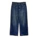 Retro Streetwear Straight Leg Jeans For Women – Embroidered Back Pocket, Distressed Denim (Blue, S-XL)_mkmklike.com