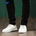 Men's Clothing Slim Fit Stretchy Black Jeans Stylish Distressed Patches Design Techniques Trousers_mkmklike.com