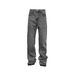 Men's Clothing 2026 Washed Denim Jeans With Tassel Details At The Ankle, Clean Fit, Leg Lengthening, Slightly Flared, Black And Gray Men's Jeans._mkmklike.com
