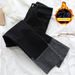 2025 Fall/Winter New Straight-Leg Jeans For Women, Fleece-Lined, Thickened, High-Waisted, Slimming, Stretchy, Slim-Fit_mkmklike.com