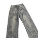 Men's Dirty Paint Splatter Jeans High Street Casual Loose Straight Leg Pants Spring Autumn New Style_mkmklike.com