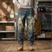 New Style American Distressed Jeans, Casual, Fashionable, Loose, Men's Fashion Trend_mkmklike.com
