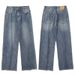Men’s Vintage Washed Denim Jeans – Loose Fit High Street Summer Staple (S-XXXL)_mkmklike.com