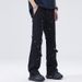 Nordmann European American High Street Vibe Jeans Men, Trendy Design With Straps, Logging Pants, Loose Straight Casual Pants For_mkmklike.com