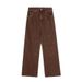 Vintage Spray-Dyed Dirty Logging Destroyed Knife Cut Unisex Washed Denim Pants_mkmklike.com