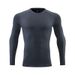 Men's Clothing Long-Sleeved Sports T-Shirt Running Quick-Drying Tights Fitness Breathable Training Outdoor Clothing Round Neck Sweatshirt_mkmklike.com